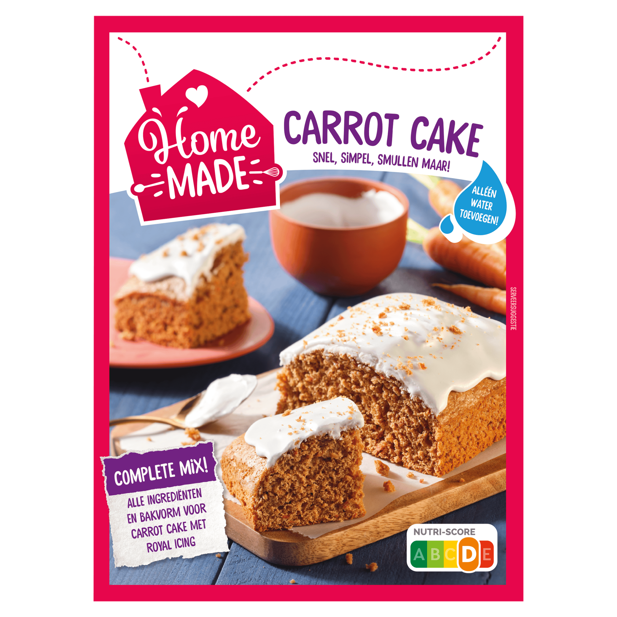 Homemade Carrotcake met icing