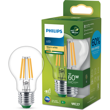 Philips Led Bulb 60W E27 2700K CL UE
