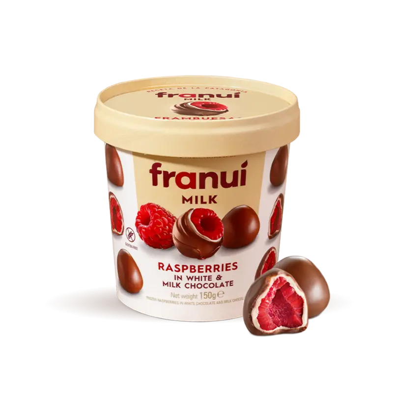 Franui Frambozen witte & melk chocolade