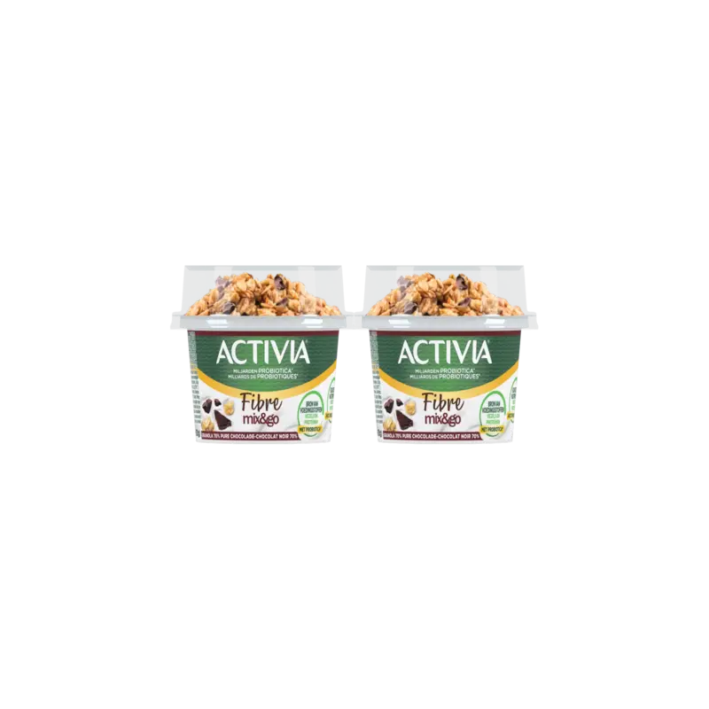 Activia Mix & go granola dark chocolate 2-pack