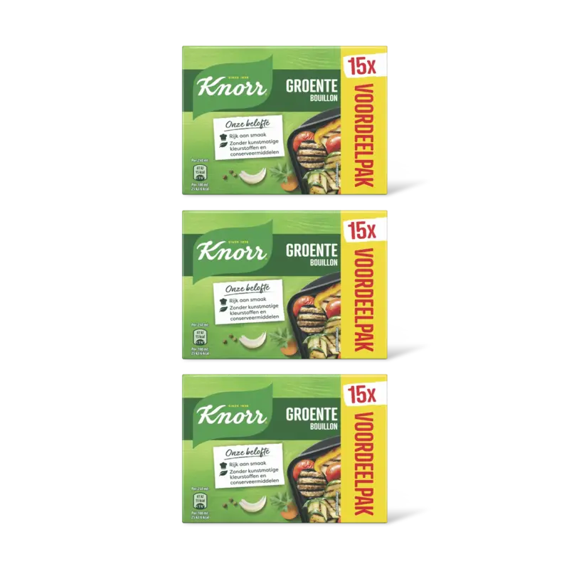 Knorr Groente bouillonblokjes voordeel 3-pack
