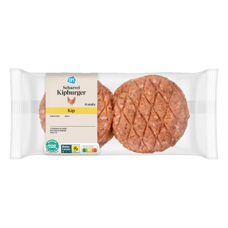 AH Scharrel kipburger 6 stuks