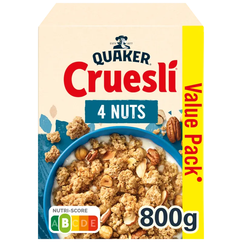 Quaker Cruesli 4 nuts value pack