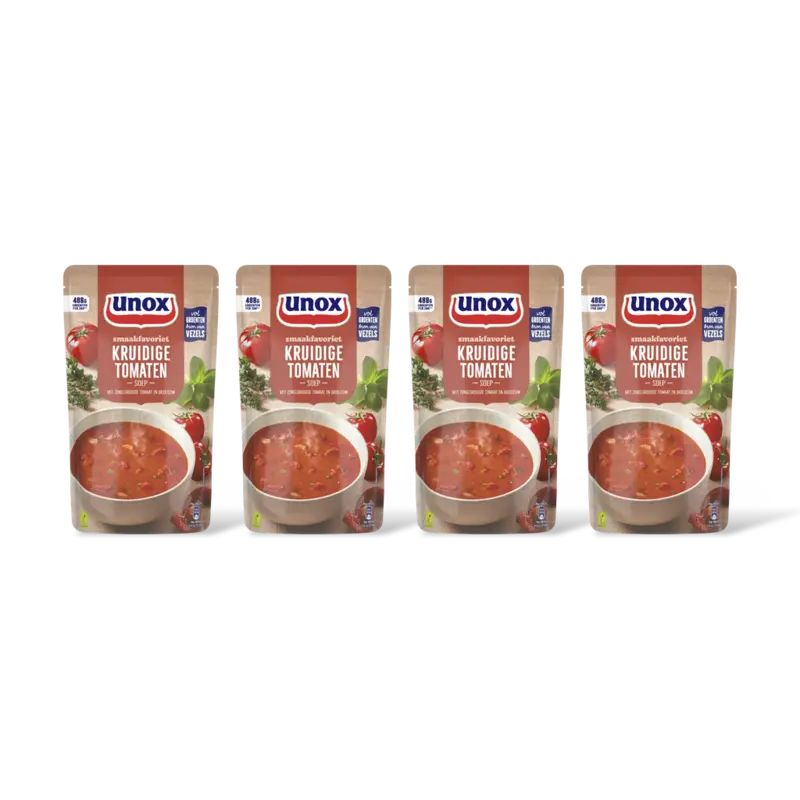 Unox Kruidige tomatensoep 4-pack