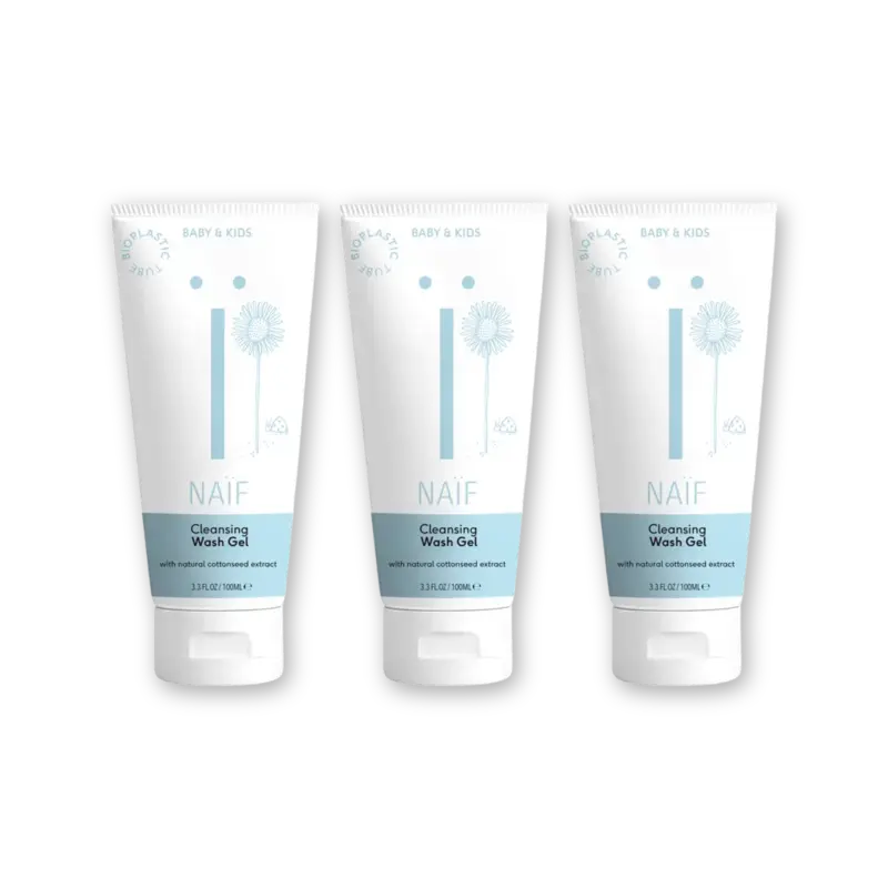 Naïf Baby & kids wash gel 3-pack