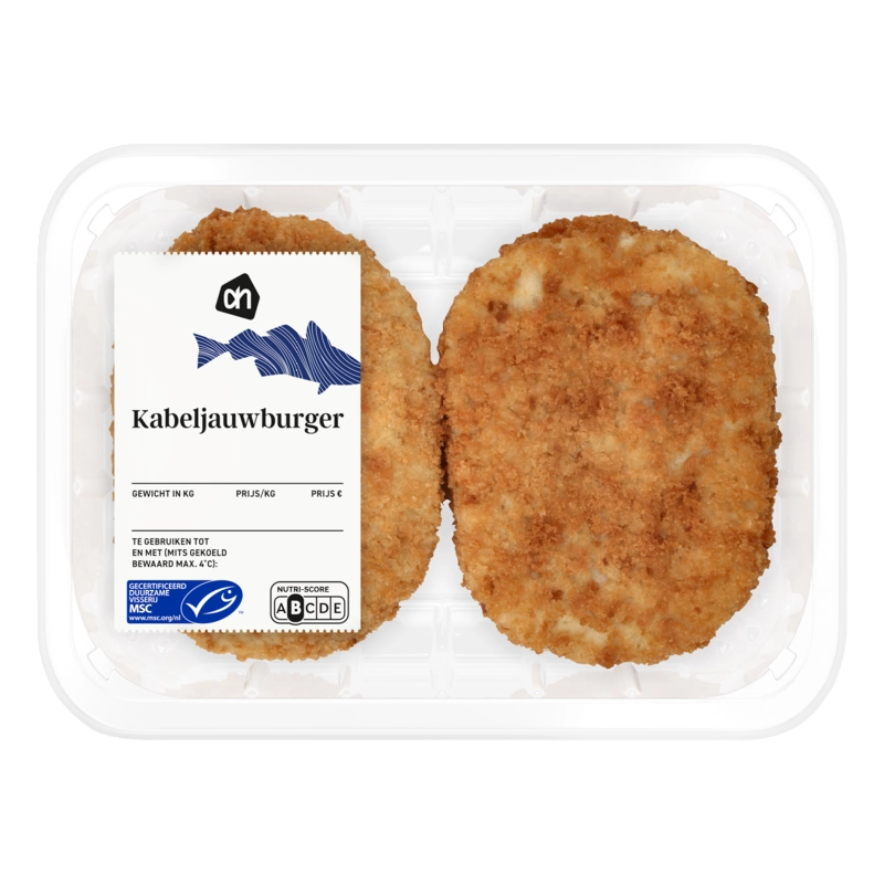 AH Kabeljauwburger gepaneerd