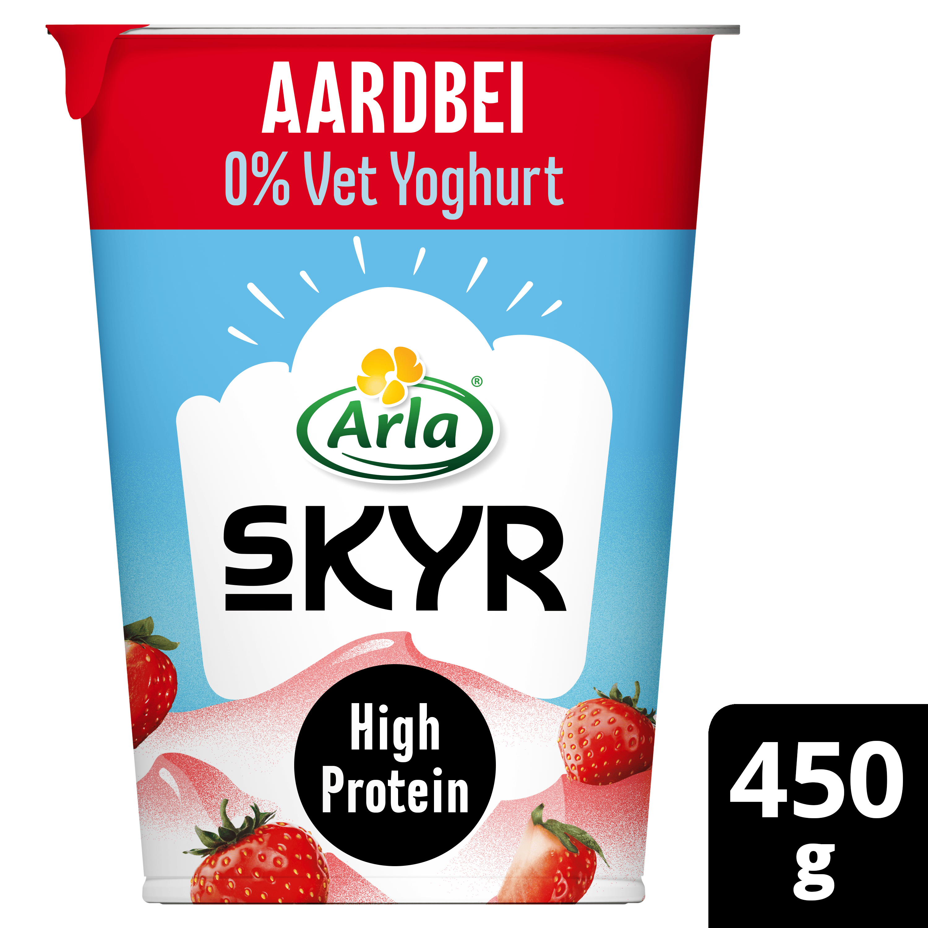 Arla Skyr aardbei yoghurt 0% vet