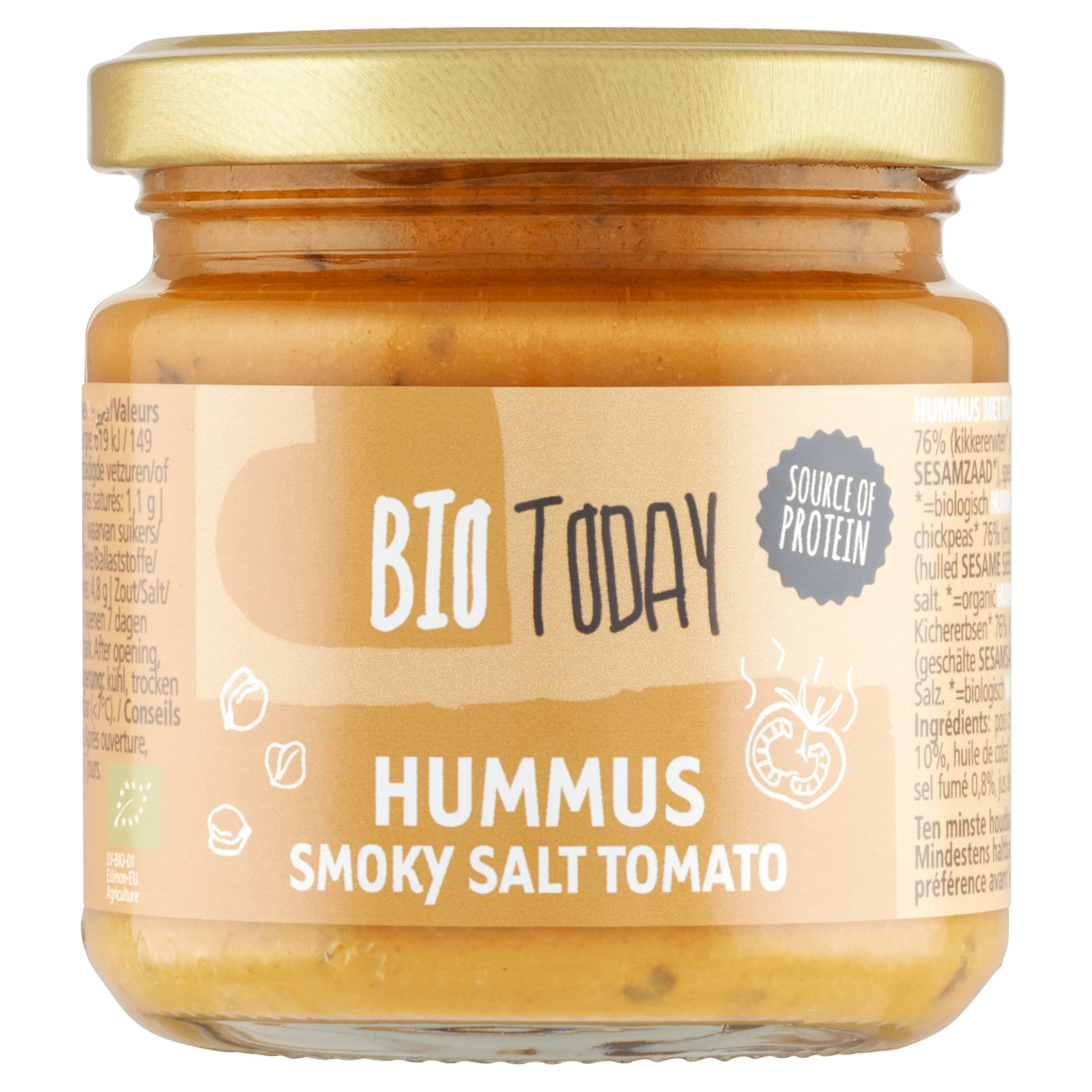 BioToday Hummus smoky salt tomato bio