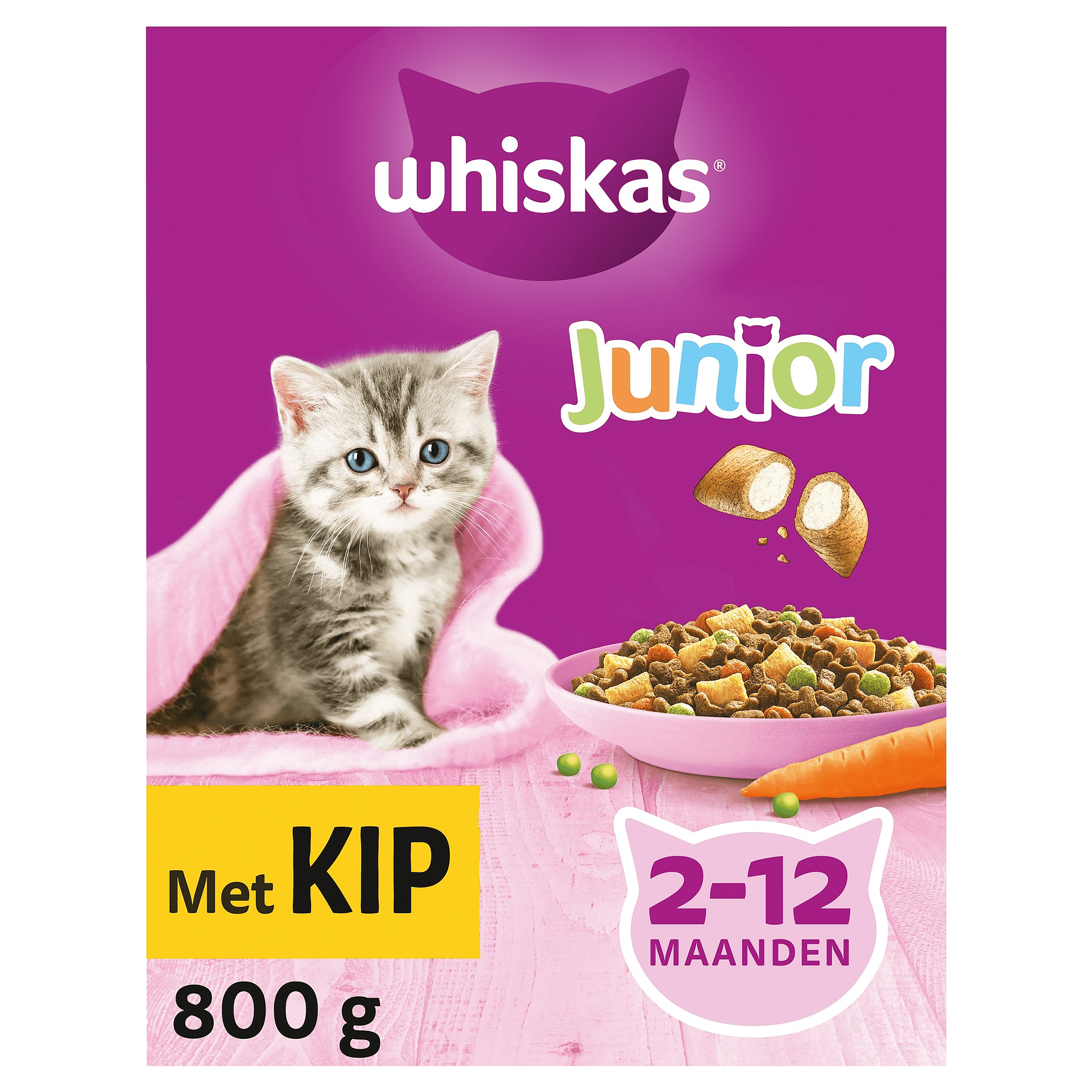 Whiskas Droog Junior Kip