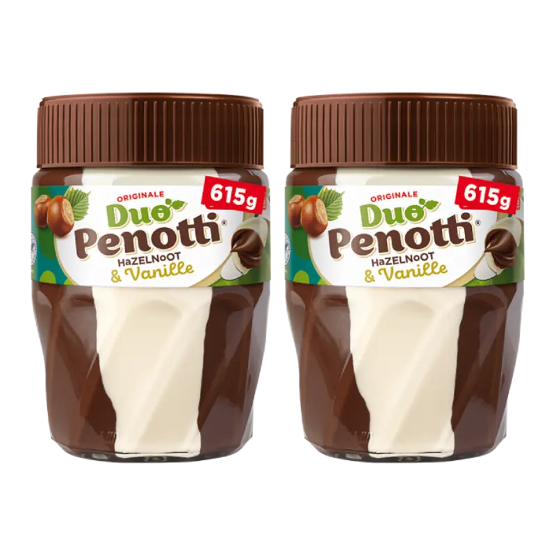 Duo Penotti Hazelnoot & vanille pasta 2-pack