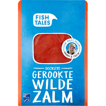Fish Tales Sockeye Gerookte Wilde Zalm 100 g