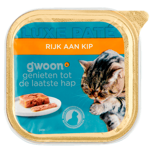 G'woon Kattenvoer alu pate kip