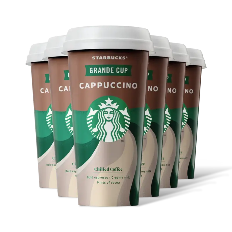 Starbucks Cappuccino grande cup ijskoffie 6-pack