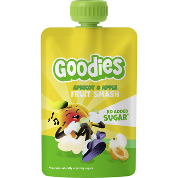 Goodies Knijpfruit Smoothie Abrikoos & Appel 100 g