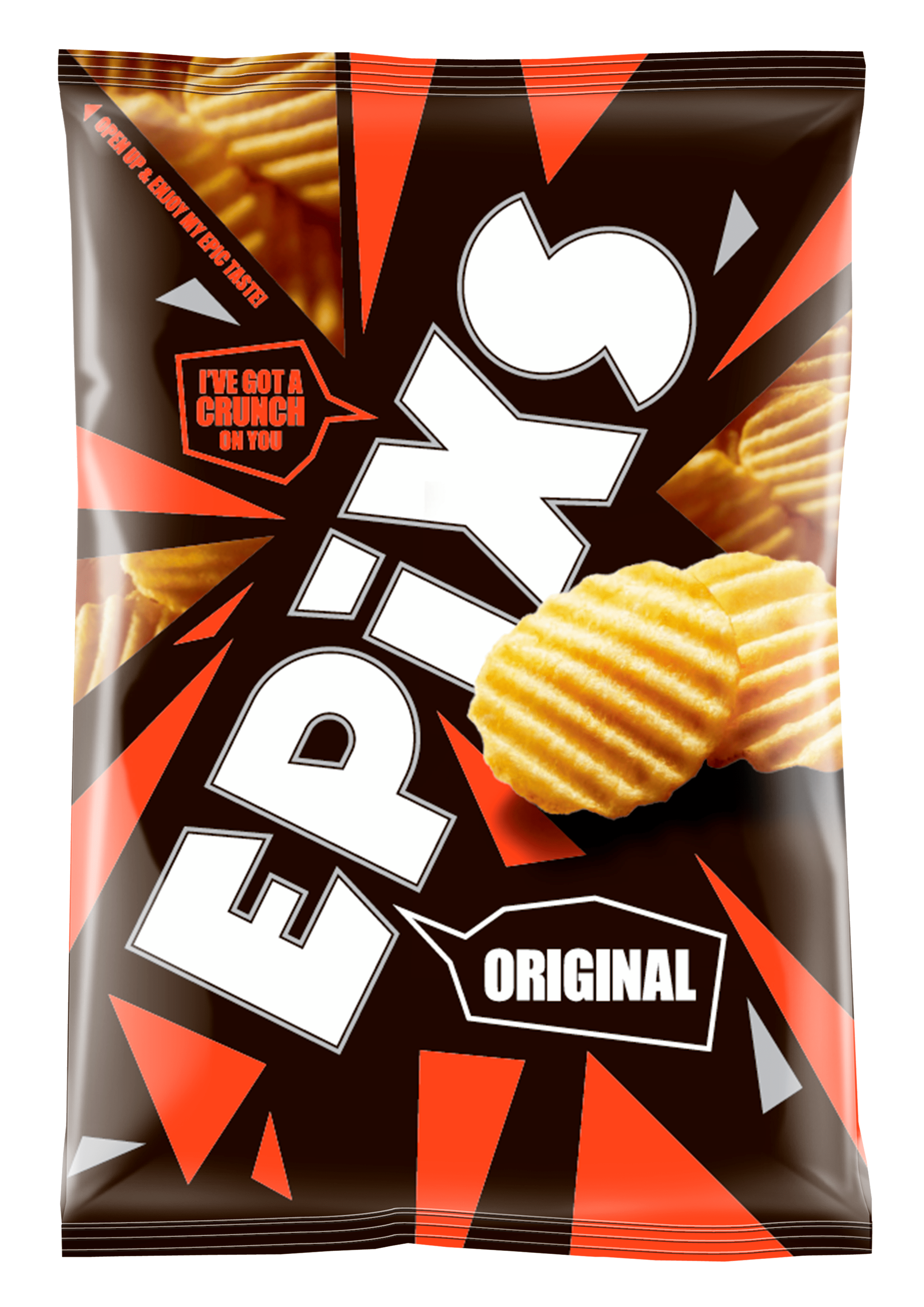 Epixs Ribbelchips naturel