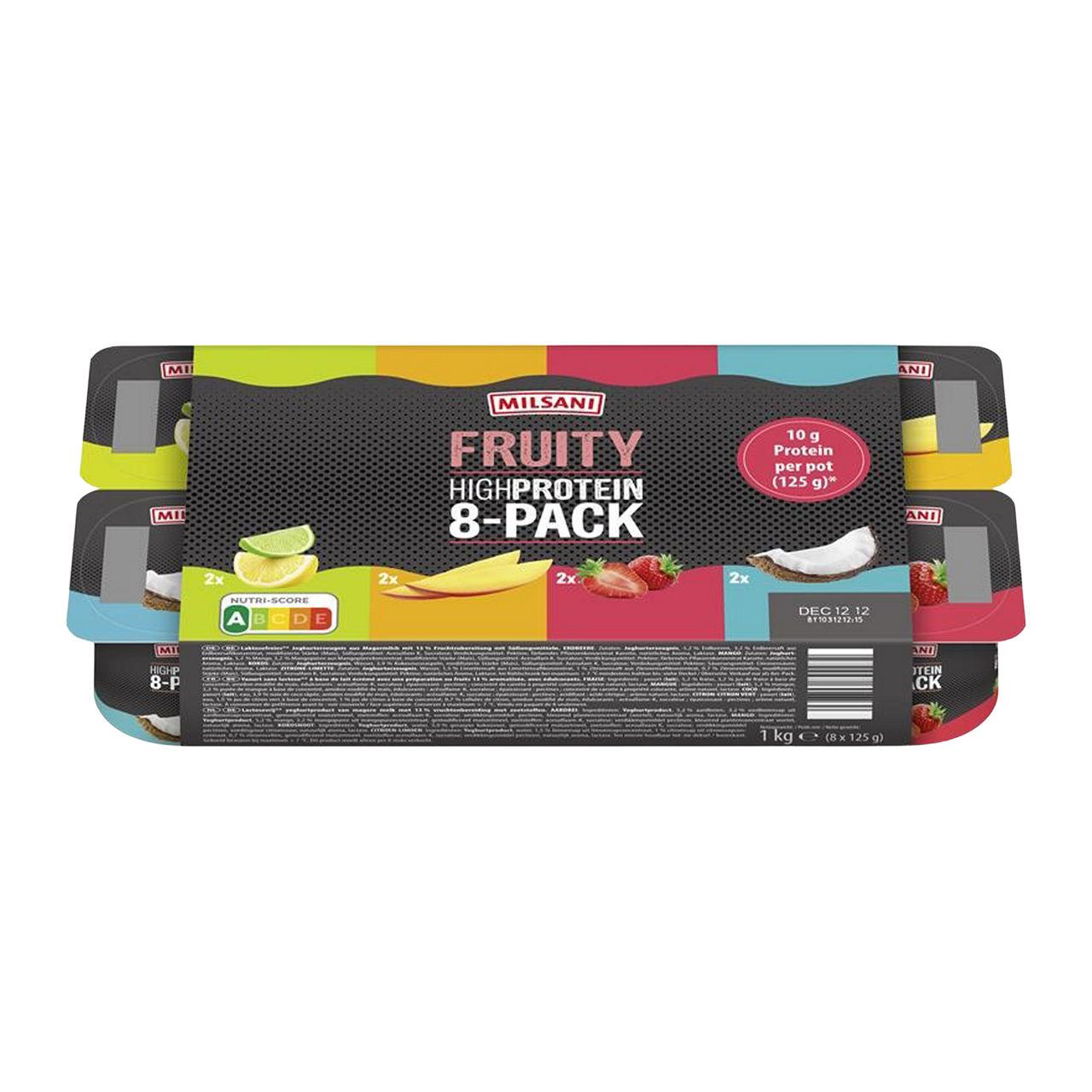 8-pack high protein fruityoghurt