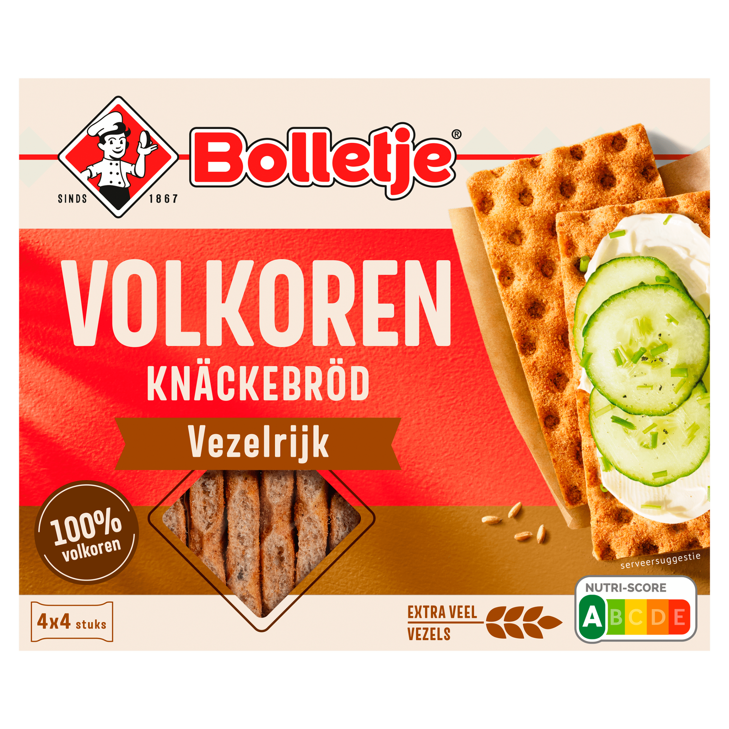 Bolletje Vezelrijk knäckebröd volkoren