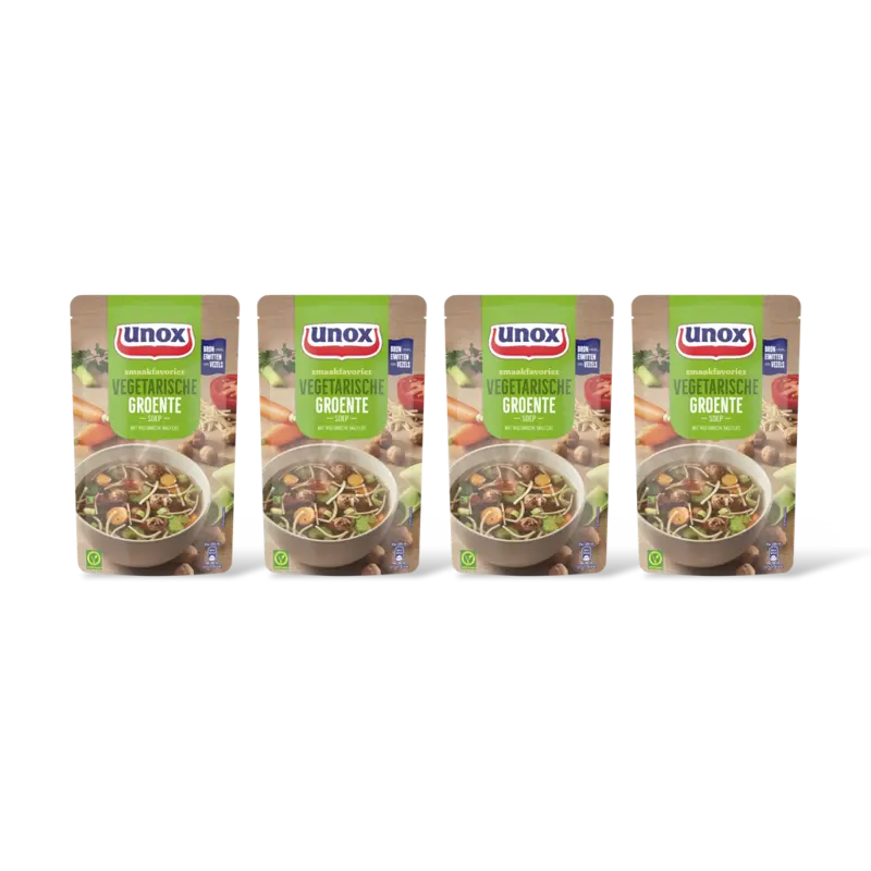 Unox Unox Vegetarische groentesoep 4-pack