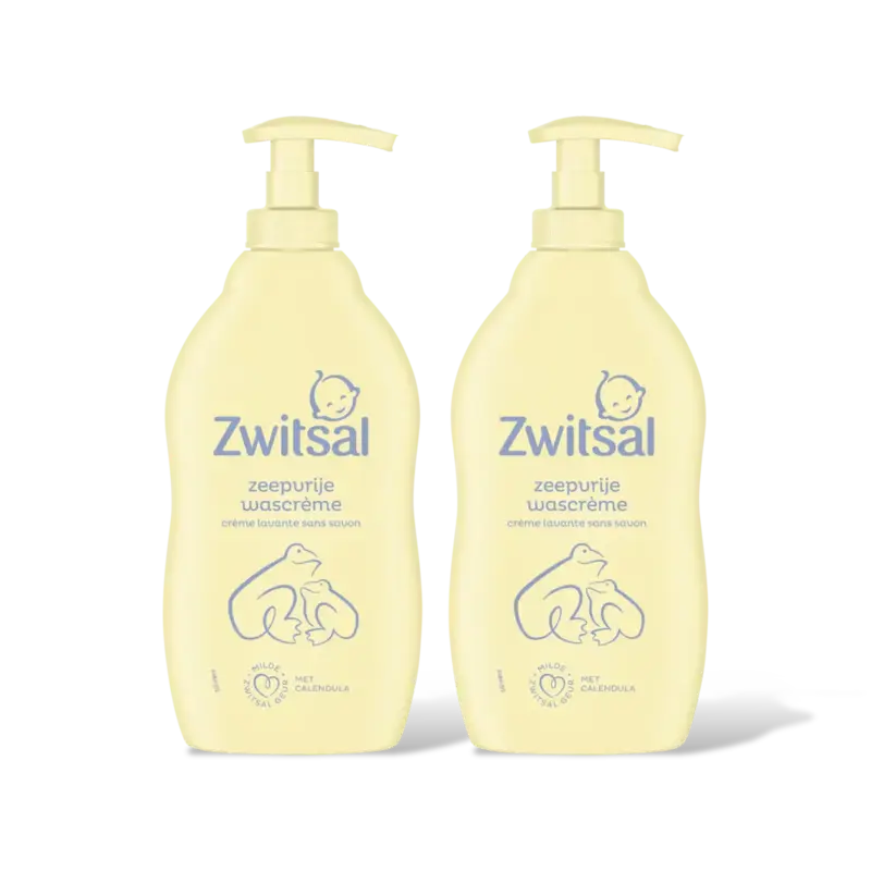 Zwitsal Baby zeepvrije wascrème 2-pack