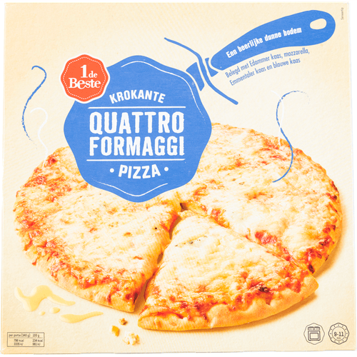 1 de Beste Krokante pizza quatro formaggi