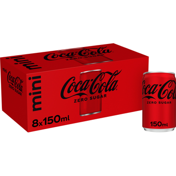 Coca-Cola Zero Sugar Mini 8 x 150 ml