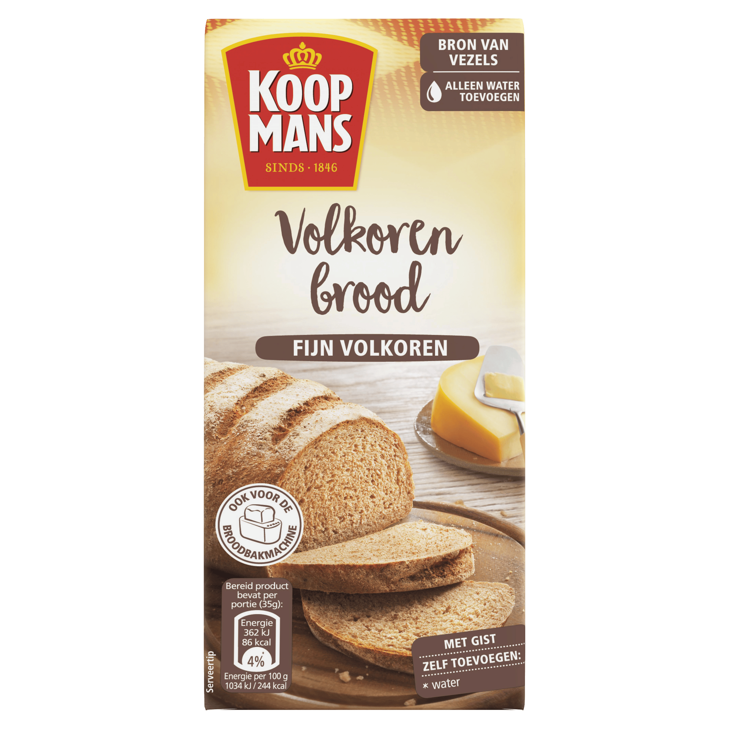 Koopmans Broodmix volkoren