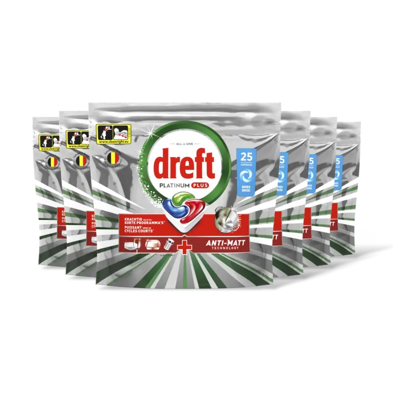 Dreft Platinum plus vaatwastabletten orig 6pk
