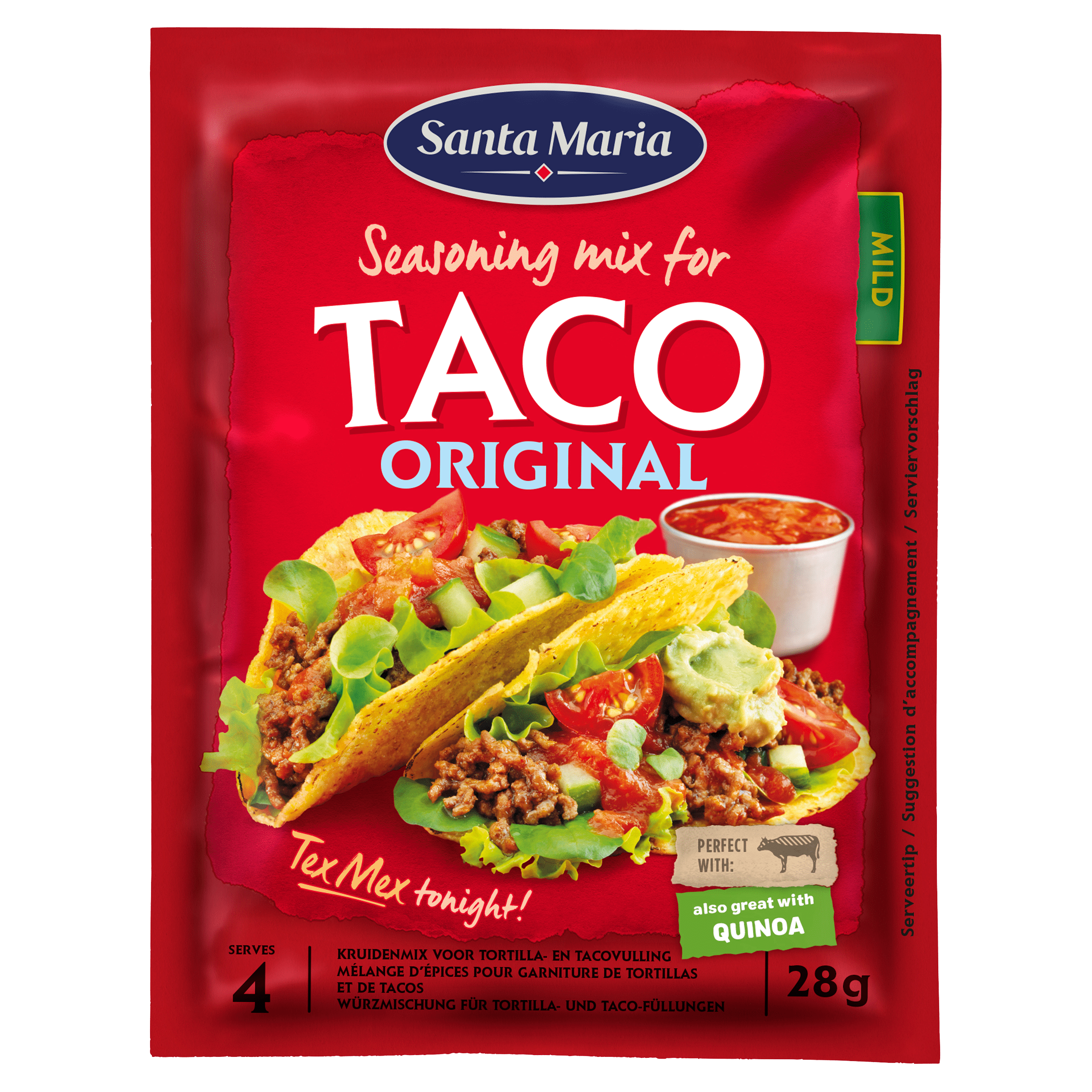 Santa Maria Taco kruidenmix zakje 28 gram