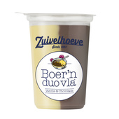 Zuivelhoeve boer'n vla duo choco vanille