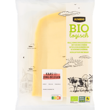 Jumbo Biologische Kaas 50+ Jong Belegen Plakken ca. 200 g