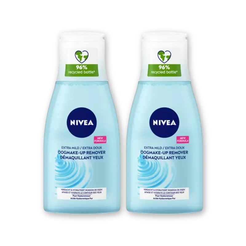 NIVEA Oogmake-up reinigingslotion 2-pack