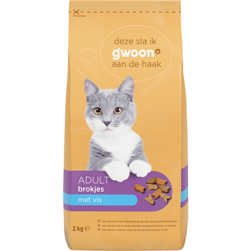 G'woon Knabbelmix adult vis