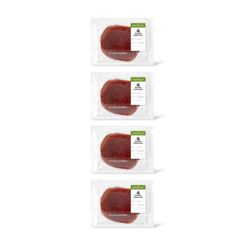 AH Greenfields Runderrookvlees kleinverpakking 4-pack