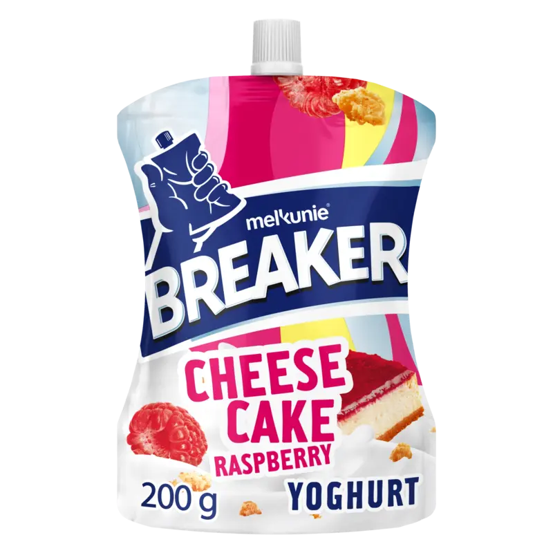 Melkunie Breaker cheesecake framboos yoghurt