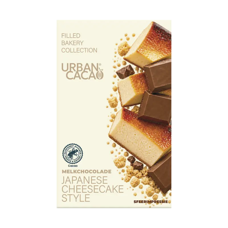Urban Cacao Japanese cheesecake filled chocolate bar