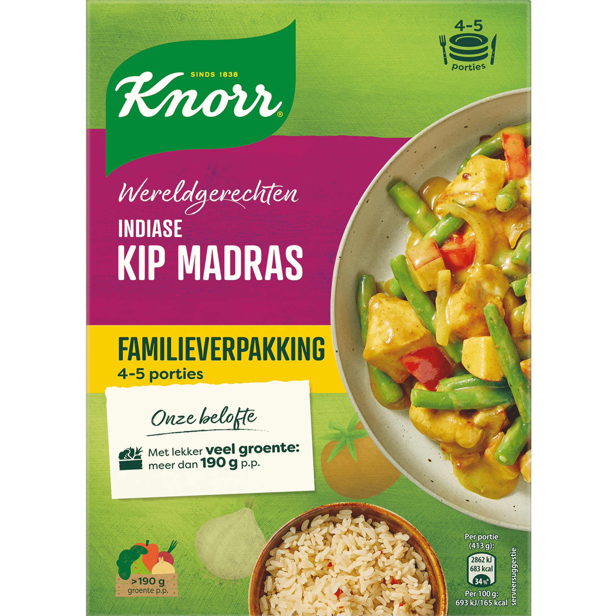 Knorr Wereldgerechten Indiase Kip Madras XL