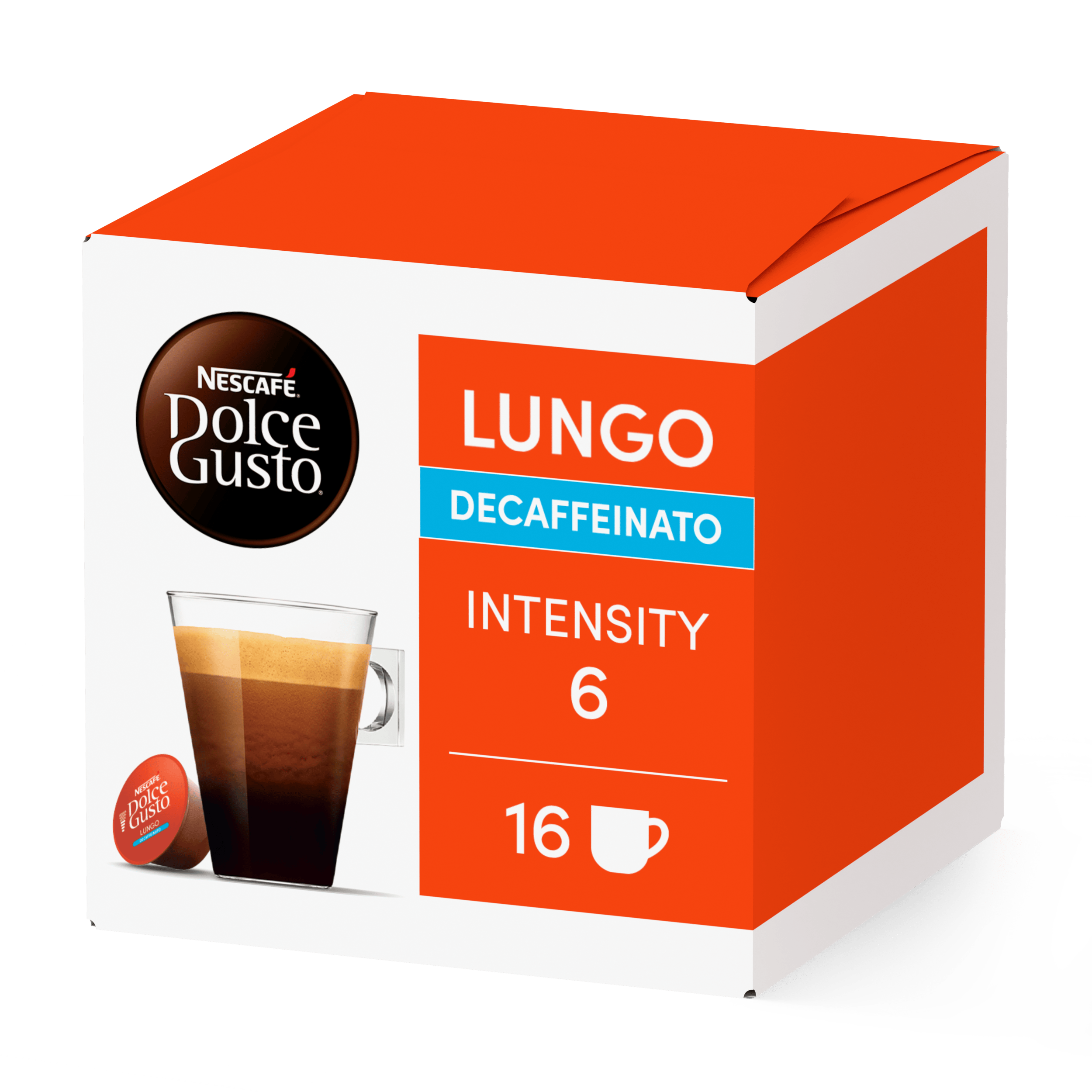 Nescafe Dolce Gusto koffiecups lungo decafé