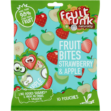 Fruitfunk Fruit Bites Strawberry & Apple 10 x 10 g