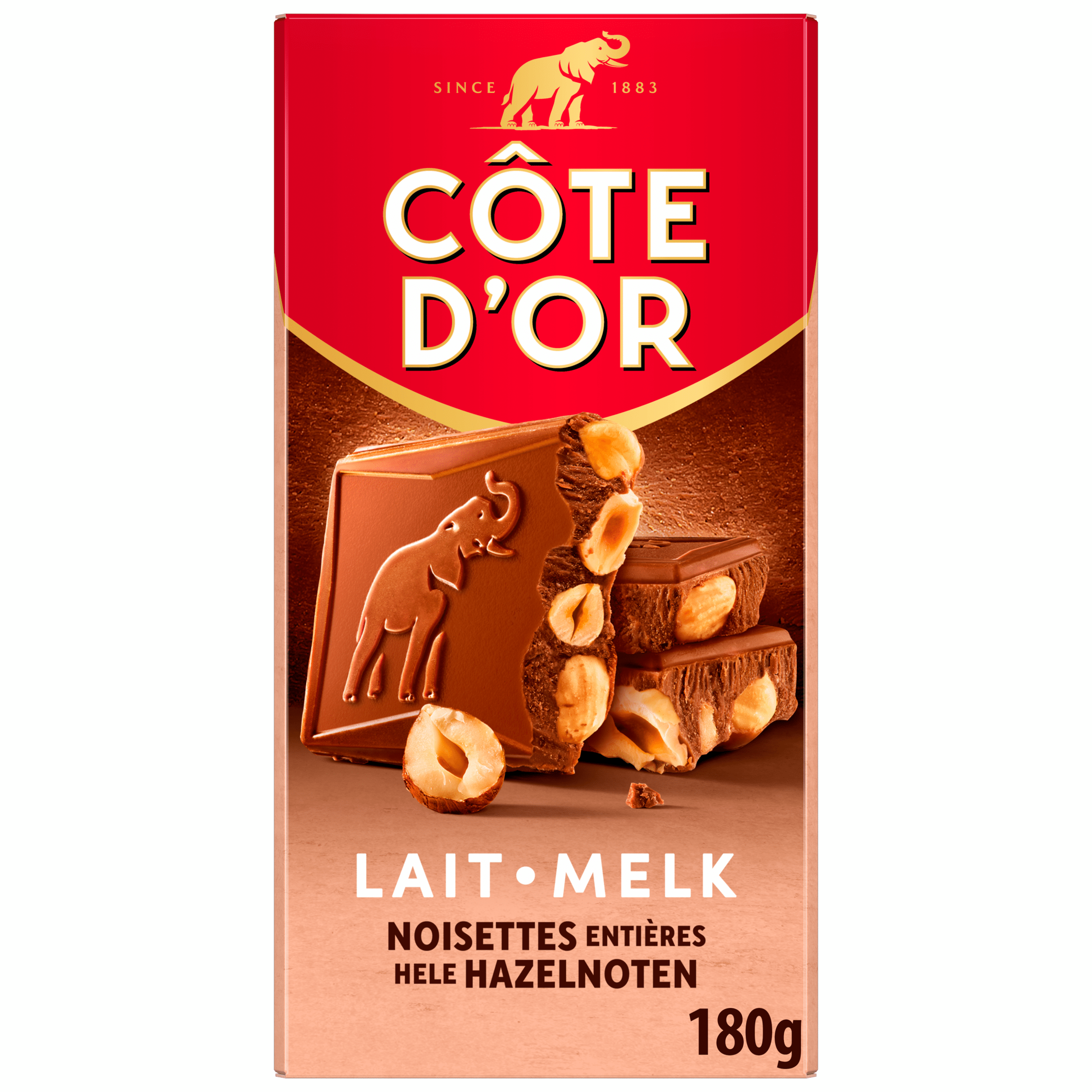 Côte d'Or Chocoladereep Melk Hele Hazelnoten