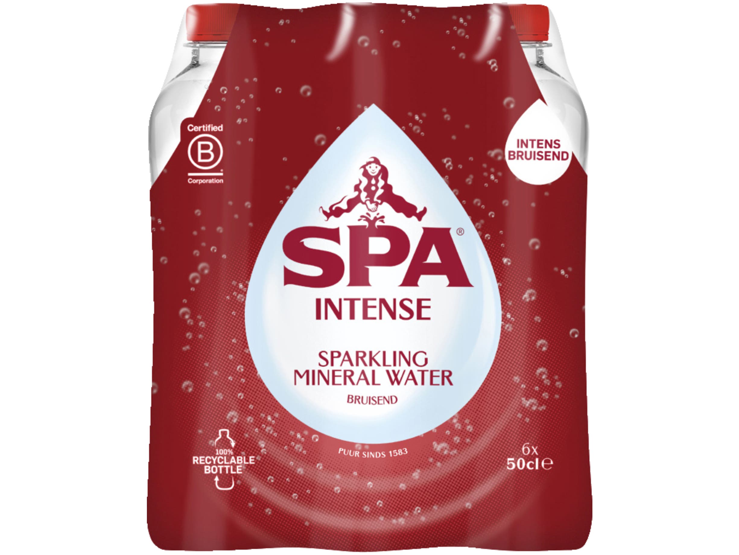 INTENSE Koolzuurhoudend Natuurlijk Mineraalwater 6x50cl