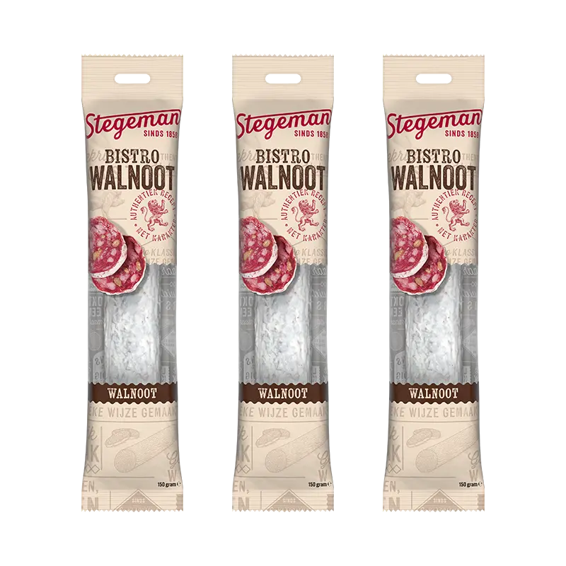 Stegeman Bistro walnoot 3-pack