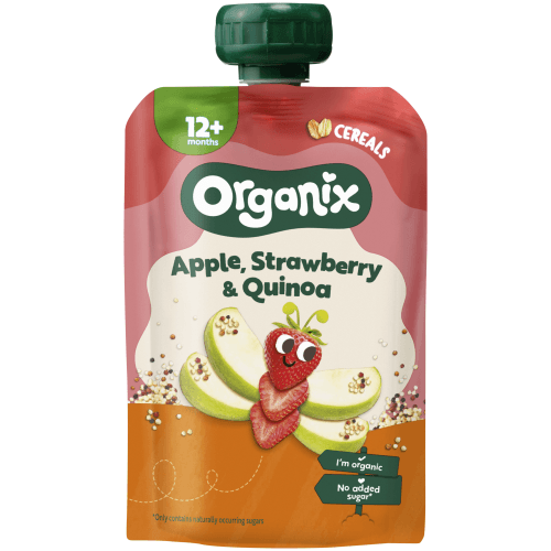 Organix Just apple, strawberry & quinoa