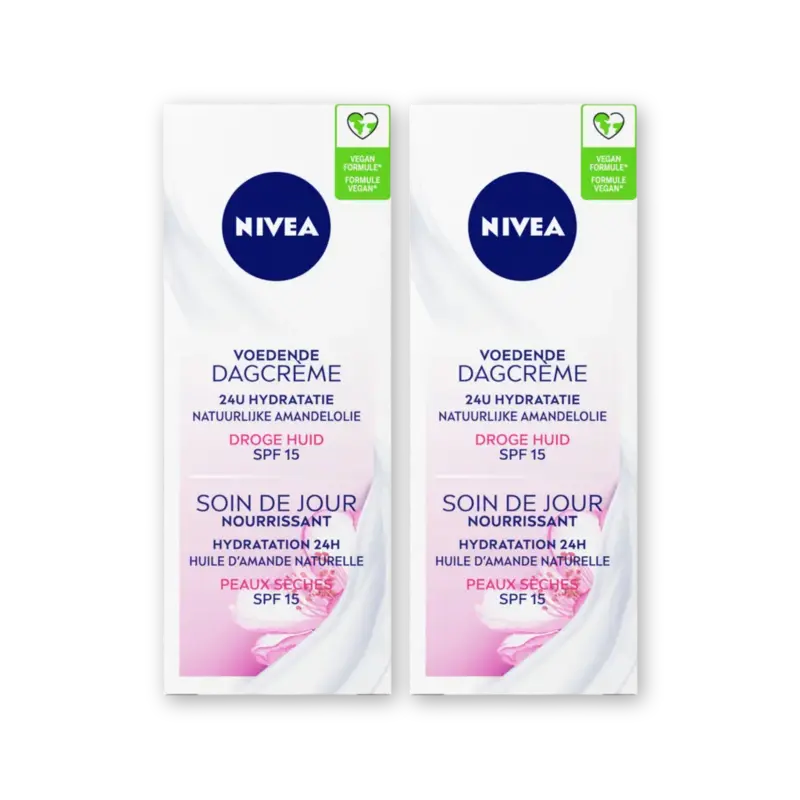 NIVEA Voedende dagcreme spf15 droge huid 2-pck