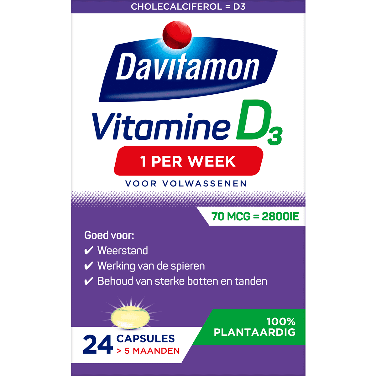 Davitamon D3 Capsules 24 stuks