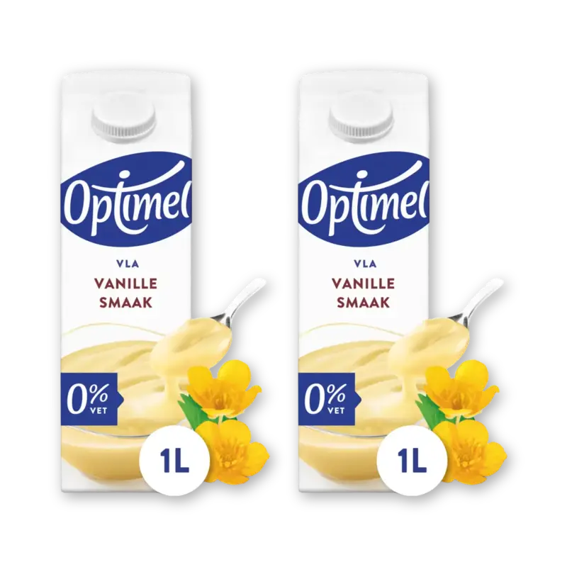 Optimel Magere vla vanille 2-pack