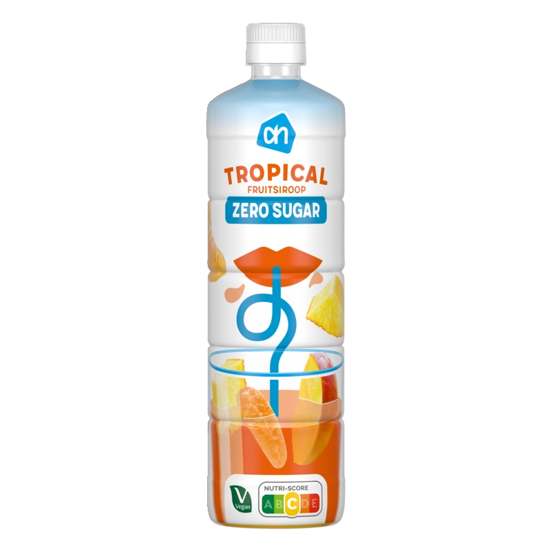 AH Siroop tropical 0% suiker toegevoegd