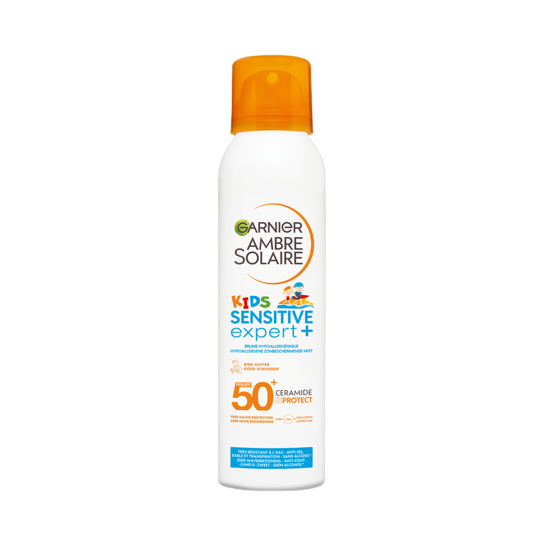 Garnier Ambre Solaire Kids Sensitive Expert Hypoallergene Zonbeschermende Mist SPF50 150 ML