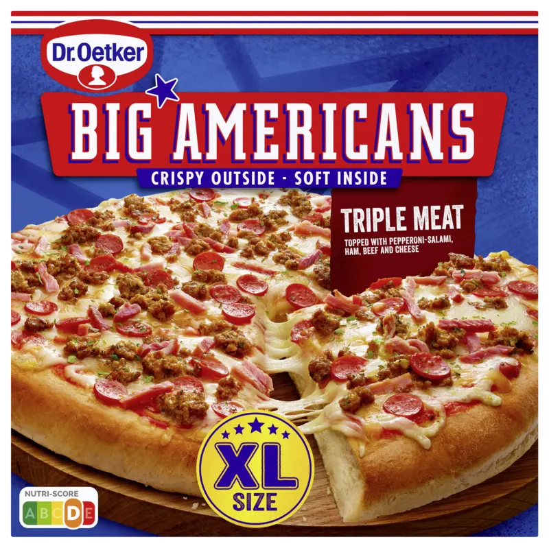 Dr. Oetker Big Americans pizza XL triple meat