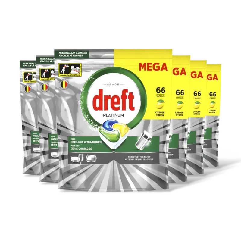 Dreft Platinum original vaatwastabletten 6-pck