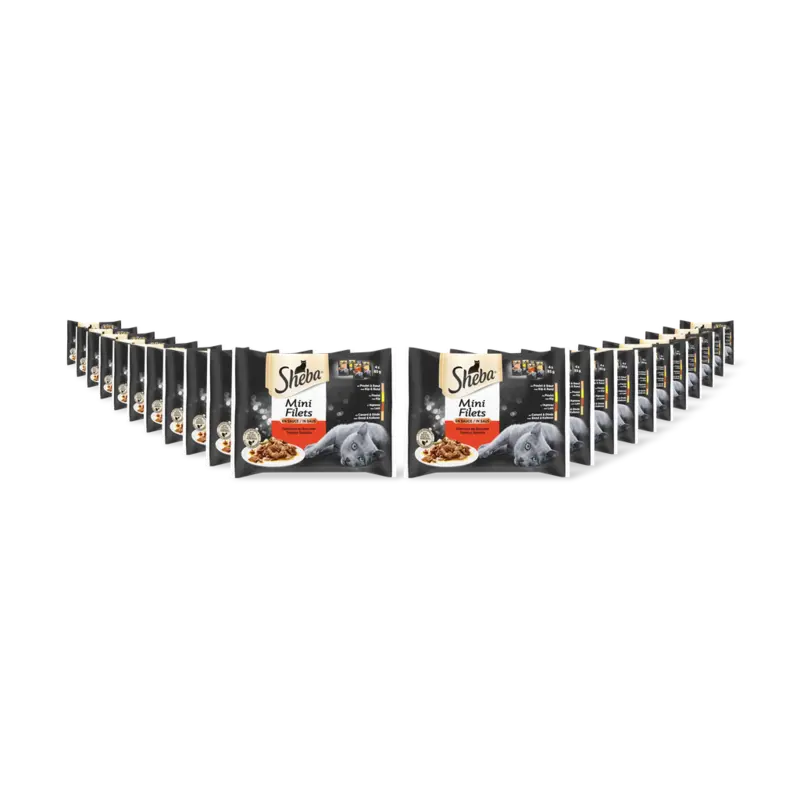 Sheba Mini filets traiteur selectie saus 22pk